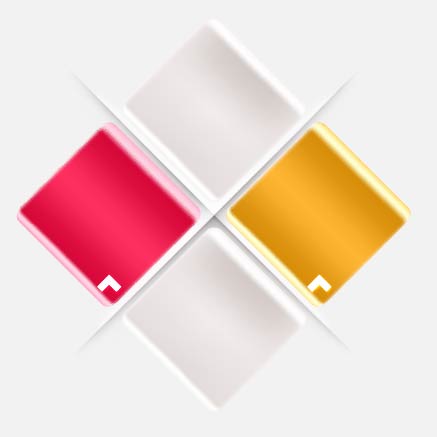 彩色立体方块几何信息图表