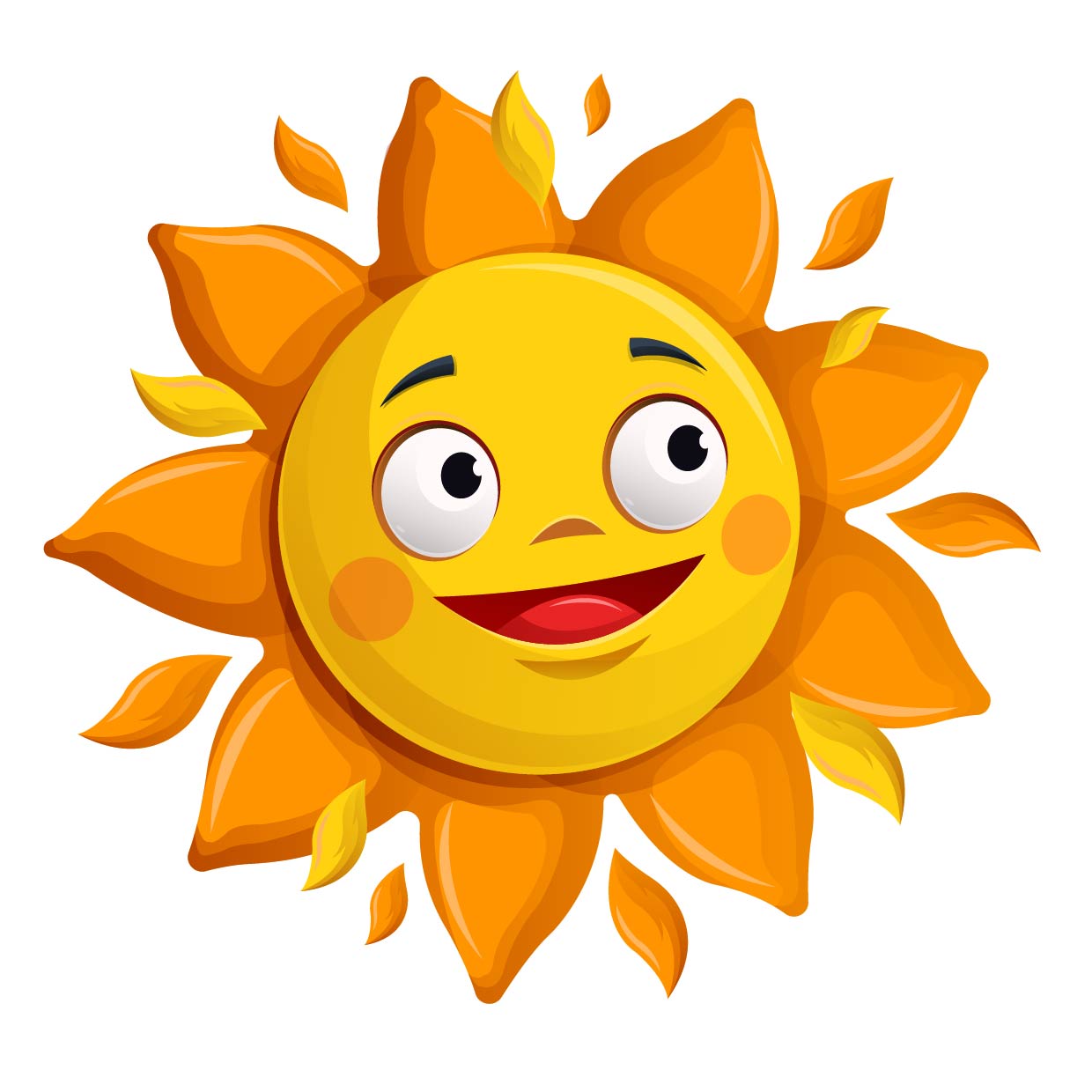 卡通大眼睛太阳
