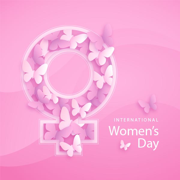 国际妇女节矢量插图设计