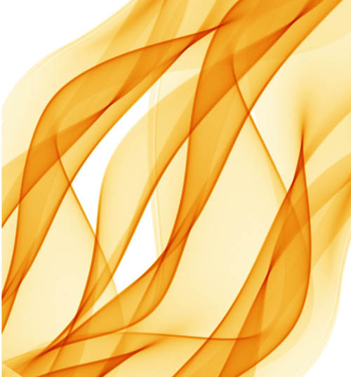 黄色波形形态的曲线主题背景