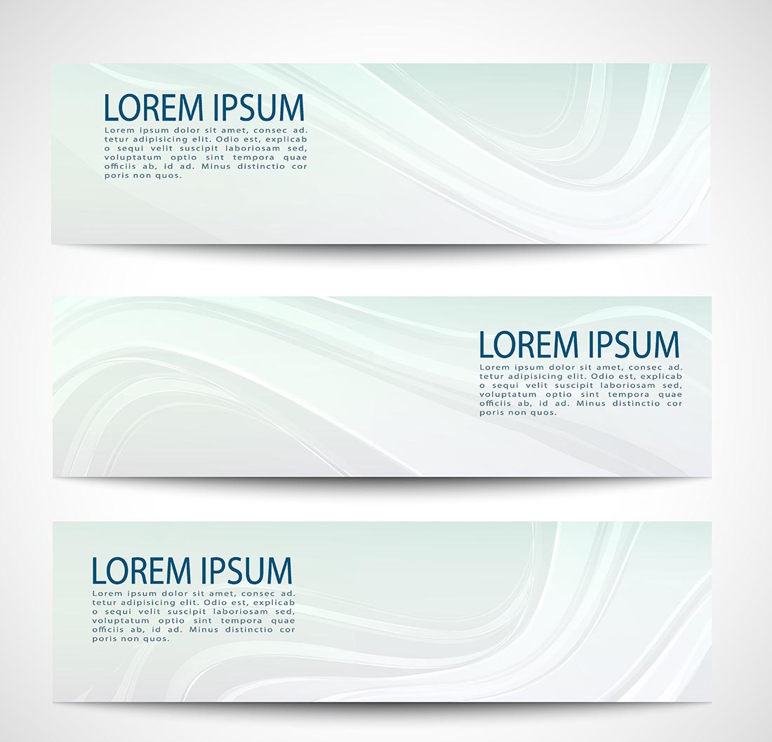 渐变飘逸曲线背景