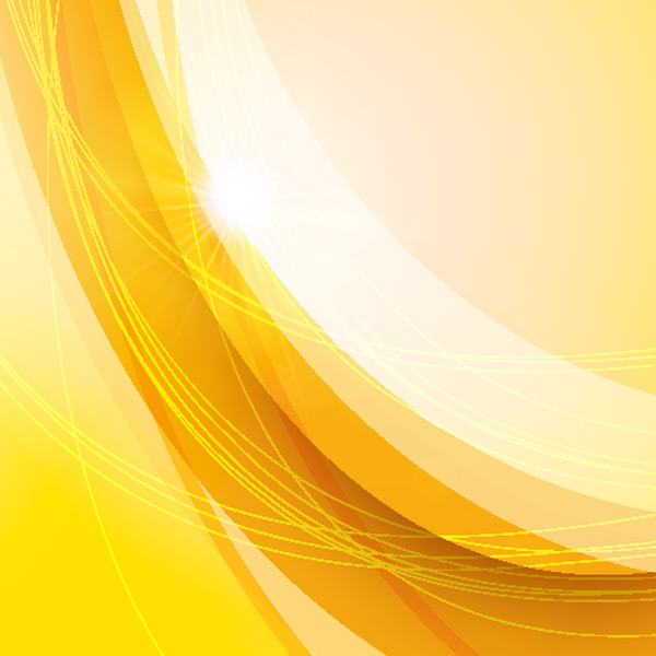黄色炫彩光线光效背景