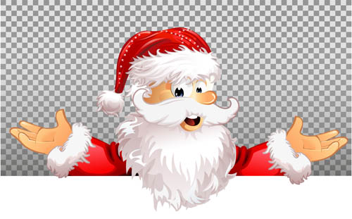 送礼物的卡通圣诞老人设计