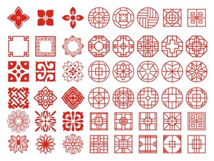 中式传统花纹图案
