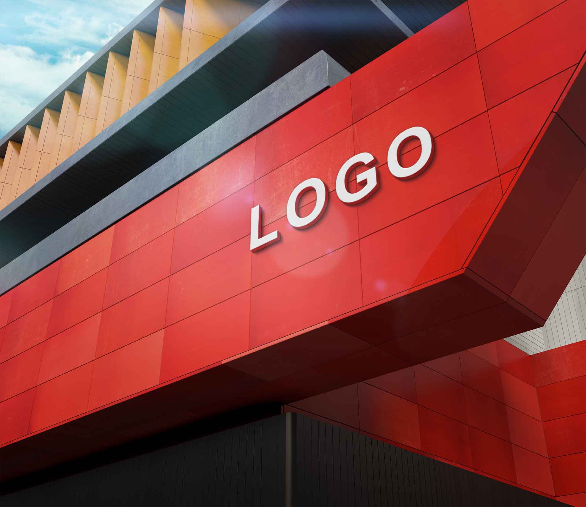 户外高楼LOGO样机