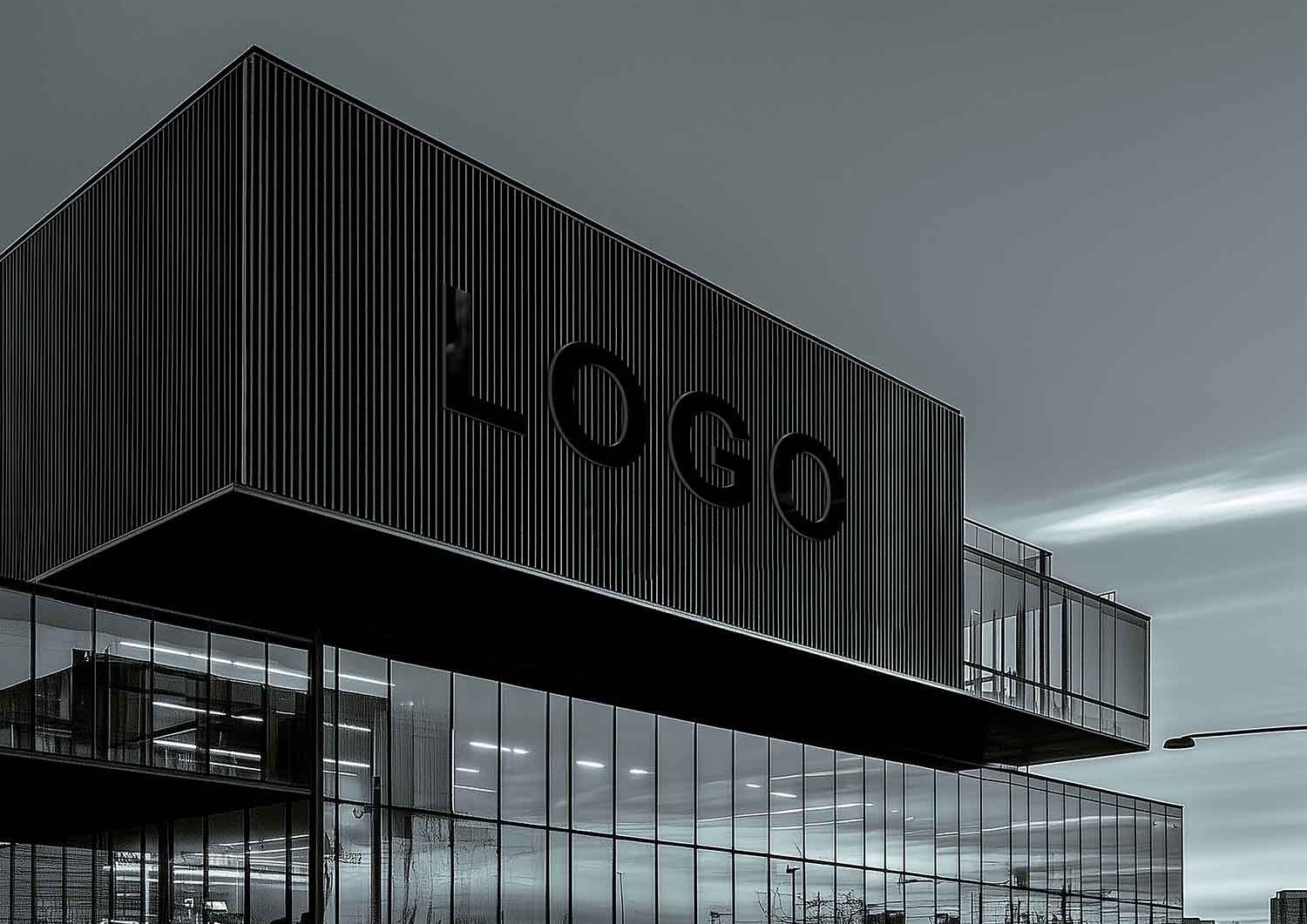 大厦logo图案样机