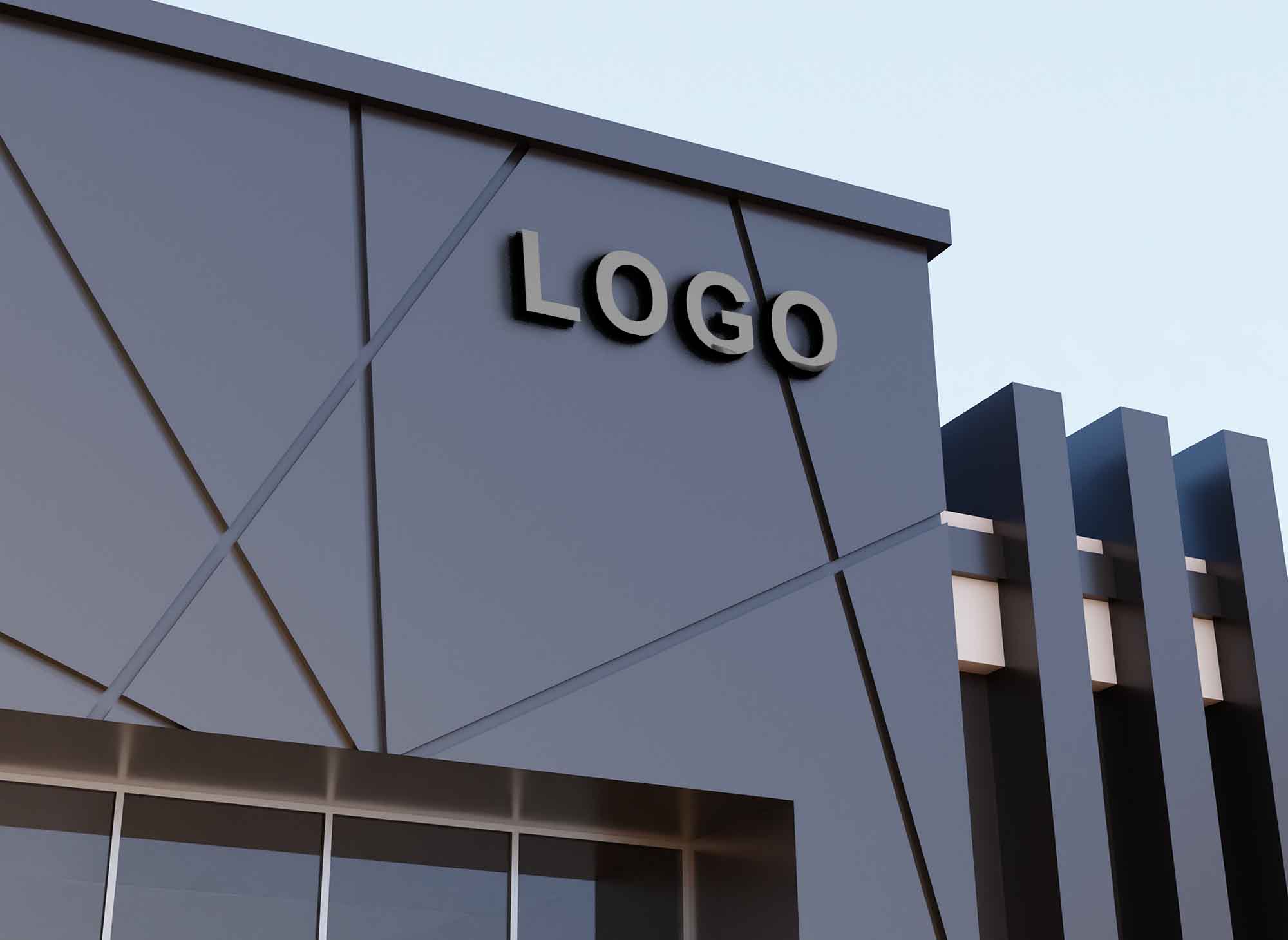 大厦logo样机