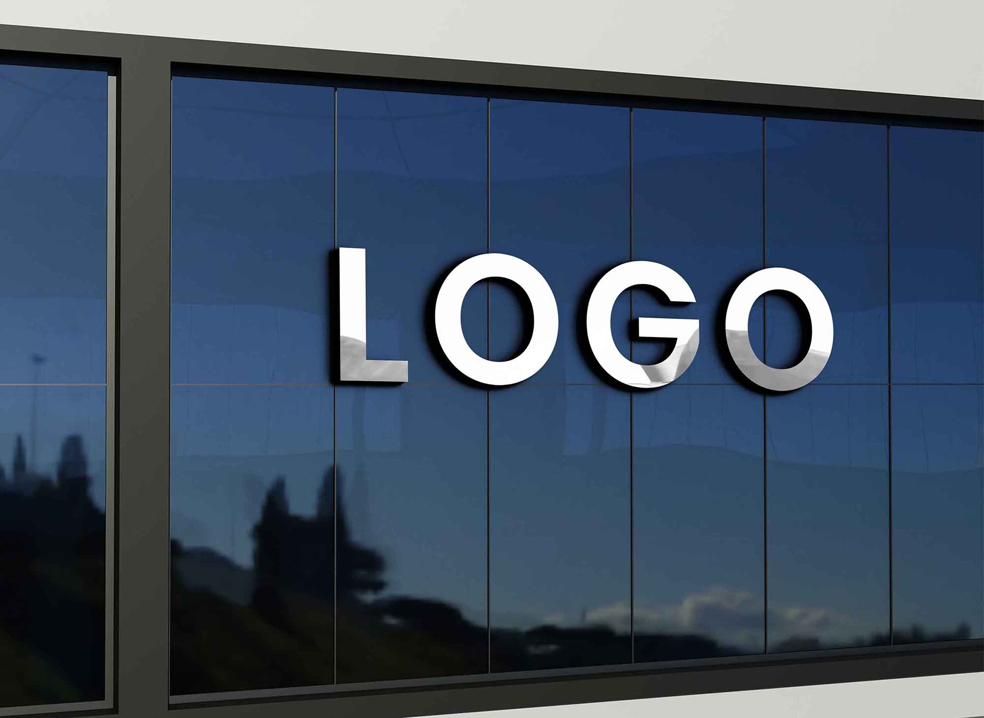 玻璃LOGO样机